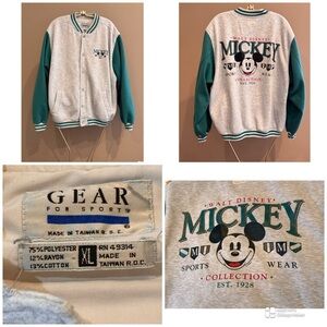 Vtg 93 Mickey Mouse varsity jacket by Gear for Sports.